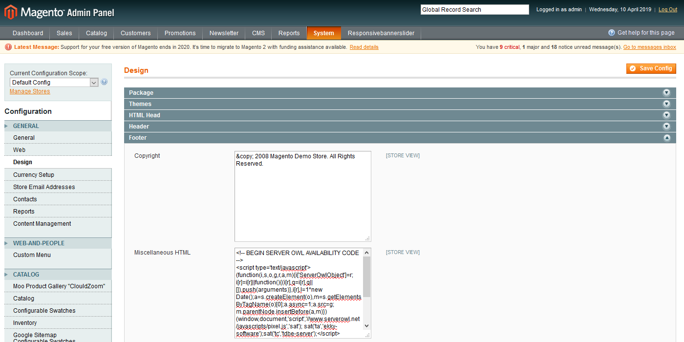 Miscellaneous HTML field in Magento 1