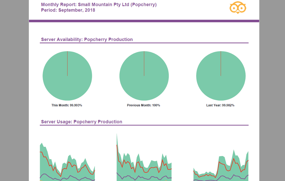 ServerOwl Monthly Reports